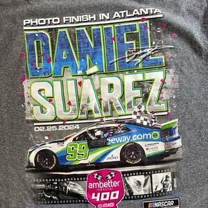 Gray NASCAR Daniel Suarez Graphic Tee